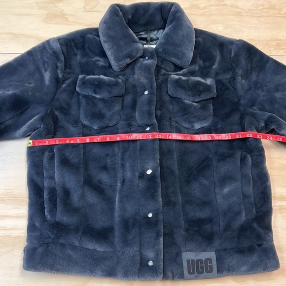 UGG Women's Frankie Faux Fur Trucker Jacket - Picture 3 of 8